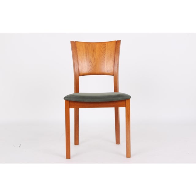 Danish Wooden Model 110 Dining Chairs by Helge Schultz for P. J. Furniture, 1980s, Set of 6 For Sale - Image 6 of 15