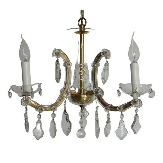 Antique Maria Theresia Chandelier from Palwa, 1950s For Sale