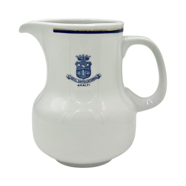 Vintage Hotel Santa Caterina Amalfi White Coffee Creamer For Sale - Image 10 of 10