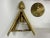 Metal 1930s French Art Deco Brass & Frosted Glass Shield Shaped Wall Sconce, a Pair For Sale - Image 7 of 14