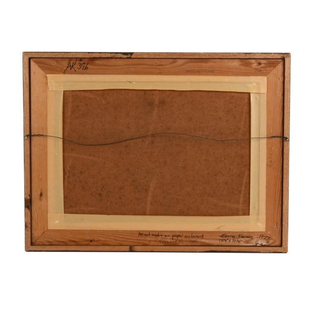 Framed Signed J. Akston "Primordial Chaos" Mixed Media on Board For Sale In Greensboro - Image 6 of 15