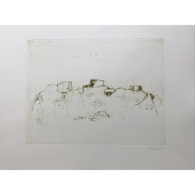 Zoran Mušič, Jardins 6, 1976, Etching For Sale - Image 3 of 3