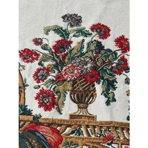 Vintage French Aubusson Style Jacquard Tapestry, 2000s For Sale - Image 16 of 18