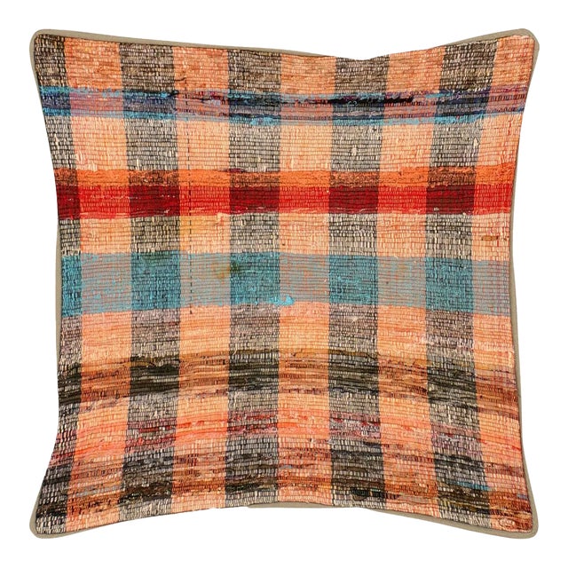 1960s Turkish Rag Pillow For Sale