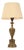 Classic Empire French Brass Table Lamp, 1950s For Sale