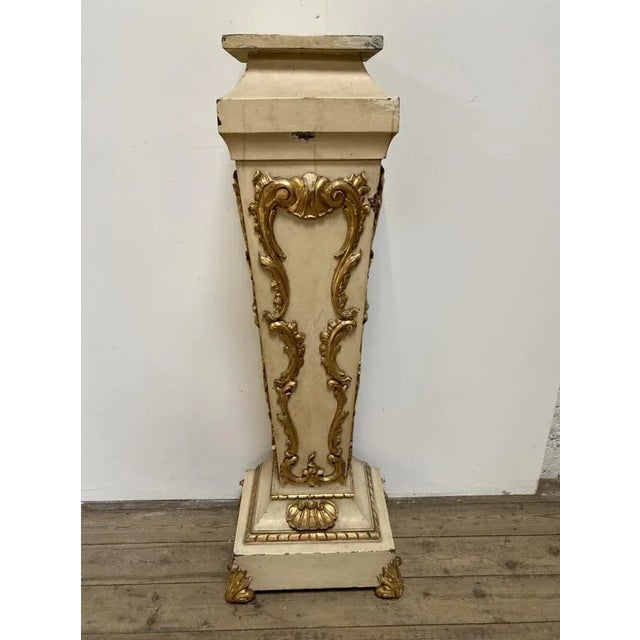 Decorative French Pedestal Table For Sale - Image 10 of 10