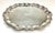 Hollywood Regency Vintage F B Rogers Silver Plated Oval Footed Tray For Sale - Image 3 of 8