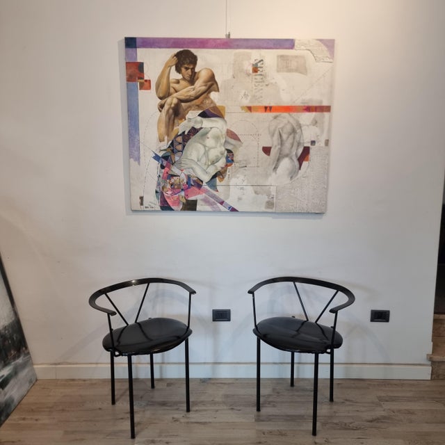 Roberto Nezzi, Essence of Man, Mixed Media on Canvas For Sale - Image 9 of 9