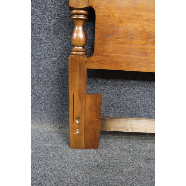 Transitional Thomasville Attributed Cherry Queen/Full Size Headboard For Sale - Image 3 of 9