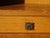 Vintage Bedside Table in Light Oak with Splayed Legs and Black Glass Top, 1960s For Sale - Image 10 of 18