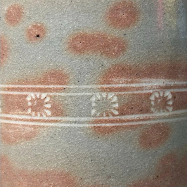 Beige Japanese Hoso-Mizusashi Water Jar by Yohei Nakamura, 1970s For Sale - Image 8 of 17
