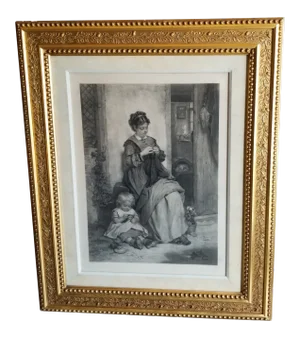Large Antique English Engraving