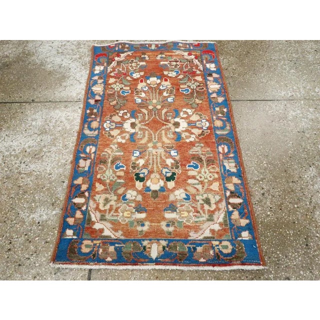 Rustic Vintage Persian Malayer Rug – Size: 2' 1" X 3' 5" For Sale - Image 3 of 8