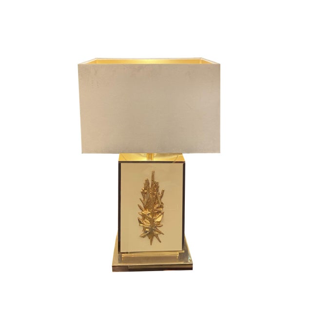 Mid-Century Modern Table Lamp by Philippe Cheverny, 1970s For Sale - Image 3 of 3