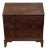 English Fall-Front Secretary Desk in Carved Oak, Circa 1800 Status: For Sale
