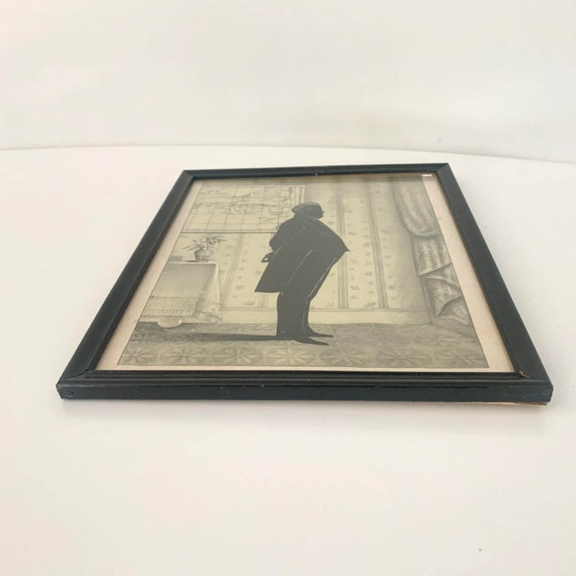 A nice combination of a silhouette and an interior scene of De Witt Clinton who was an American politician who ran for...