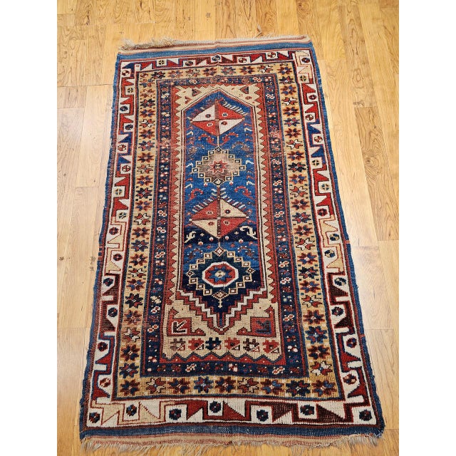This exceptional late 19th-century Turkish Anatolian village rug is a striking fusion of Anatolian craftsmanship and...