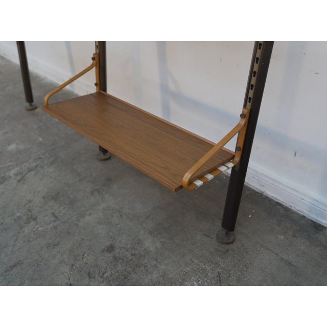 1960s Mid Century Wall Shelf Unit W/ 6 Shelves For Sale - Image 12 of 16