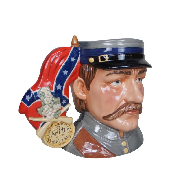 Vintage Royal Doulton 7266 porcelain toby character jug pitcher of Civil War from the US Wars collection. Circa 2007, 221...