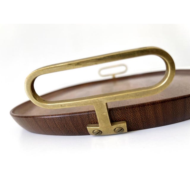 Mid-Century Modern Teak Serving Tray by Carl Auböck, Austria, 1950s For Sale - Image 14 of 18