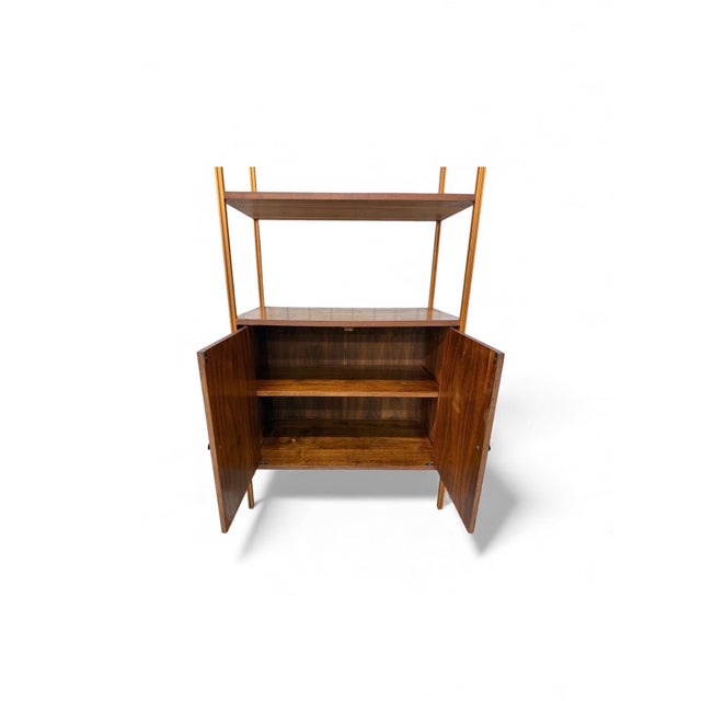 Brown Mid-Century Modern McCobb Style Walnut Shelving Units - Set of 2 For Sale - Image 8 of 9