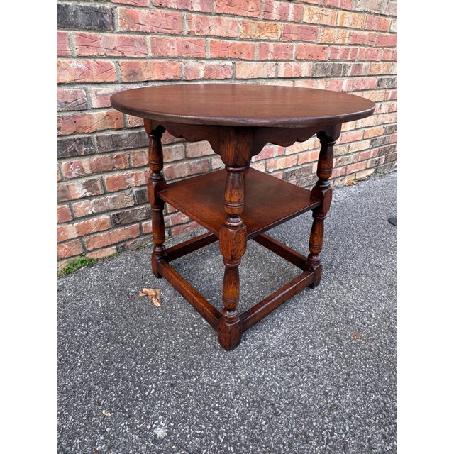 Early 20th Century 19th Century English Side Table With Shelf For Sale - Image 5 of 8