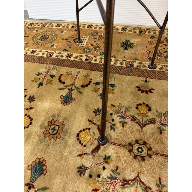 Wrought Iron Bar Stools With Cushions, Set of Three For Sale - Image 9 of 12