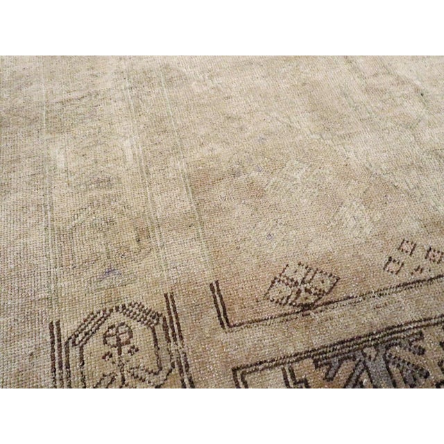 Rustic Galerie Shabab Collection Mid-20th Century Turkish Oushak Accent Rug For Sale - Image 3 of 6