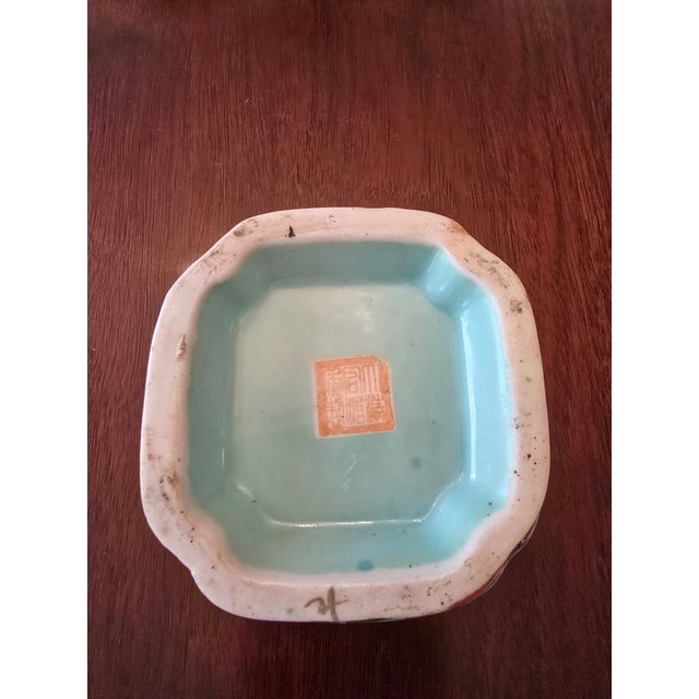 Ceramic Antique Signed Chinese Porcelain Bowl With Bug For Sale - Image 7 of 7