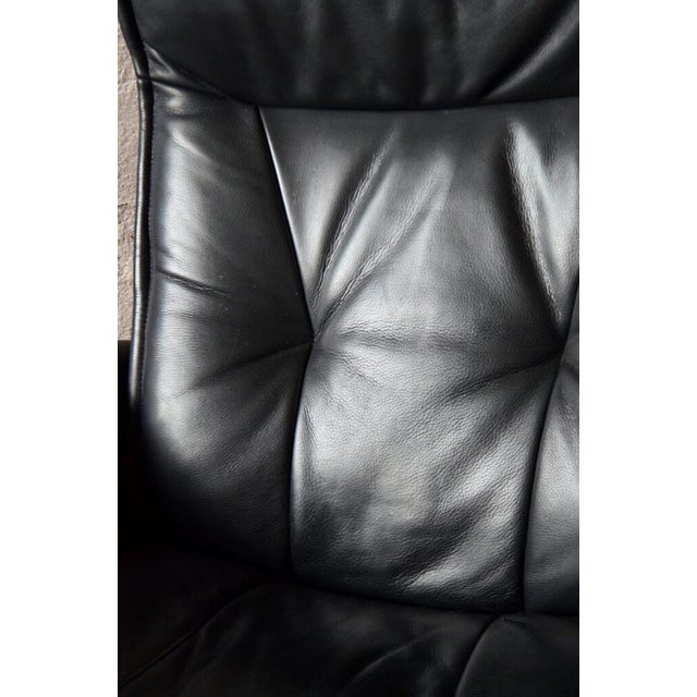 Set of Vintage Norwegian Lounge Chair & Ottoman from Ekornes, 1980s For Sale - Image 12 of 18