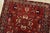 Karajeh Runner 3’7” X 10’3” Red Wool Vintage Tribal Hand-Knotted Oriental Rug For Sale In Philadelphia - Image 6 of 14