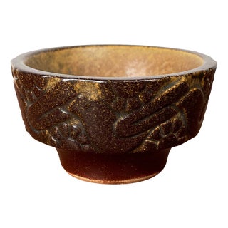 Mid-Century Modern Danish Studio Pottery Candleholder from Michael Andersen Keramik, Bornholm, 1960s For Sale