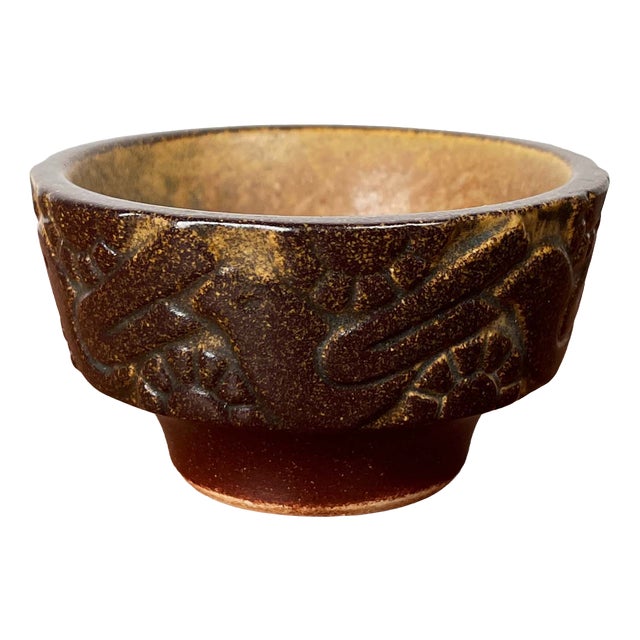 Mid-Century Modern Danish Studio Pottery Candleholder from Michael Andersen Keramik, Bornholm, 1960s For Sale