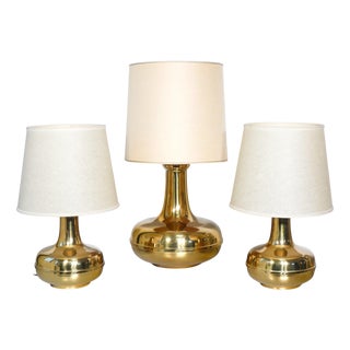 Italian Table Lamps, 1970s, Set of 3 For Sale