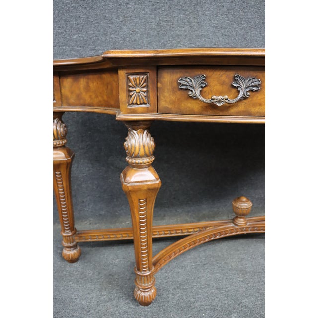 Drexel Heritage Cherry and Walnut Console Table For Sale - Image 14 of 17