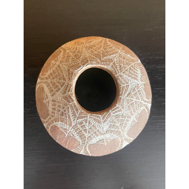 Ceramic Vintage 1970's Organic Handmade Vase For Sale - Image 7 of 7