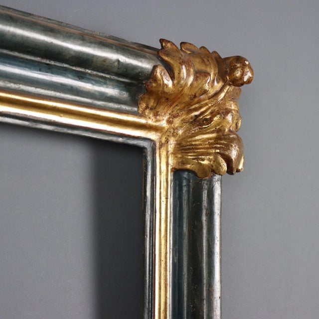 Baroque Painted and Gilded Frame For Sale - Image 4 of 9