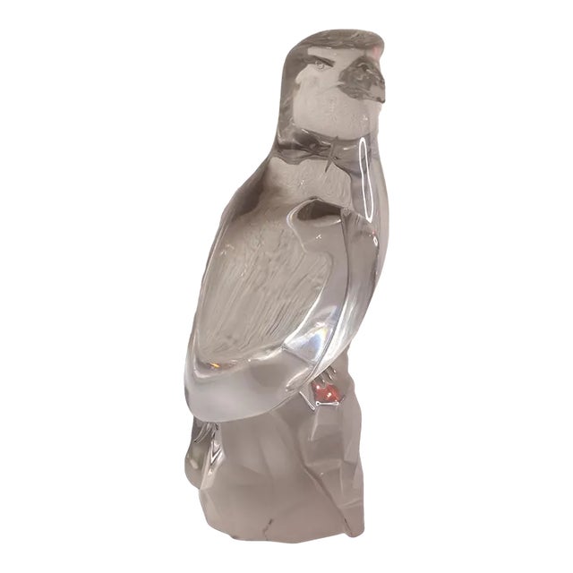 1980s Bleinristall Germany Clear Crystal Eagle Figurine For Sale