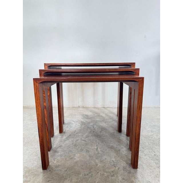 Mid-Century Nesting Side Tables from Renz, 1960s, Set of 3 For Sale - Image 4 of 12