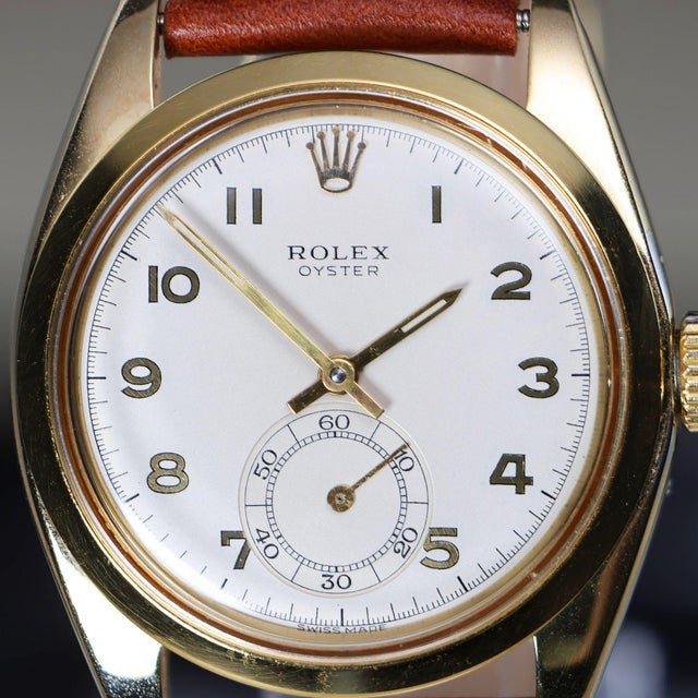 Vintage Rolex Oyster 6246 36mm Dial Small Seconds Manual Wind Watch Circa 1972 For Sale - Image 9 of 15