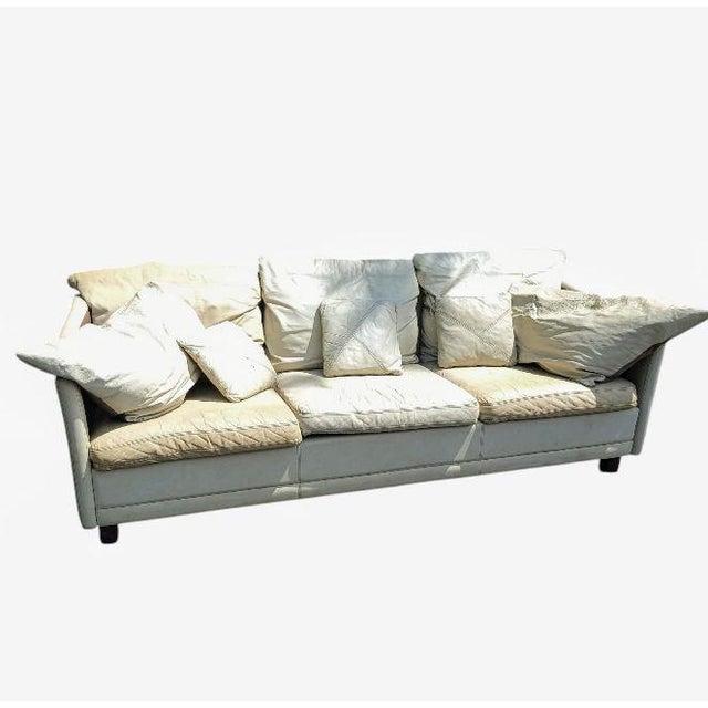 Timeless Elegance: Rare 1980 Vintage Dansk Danish Leather Sofa For Sale - Image 9 of 12