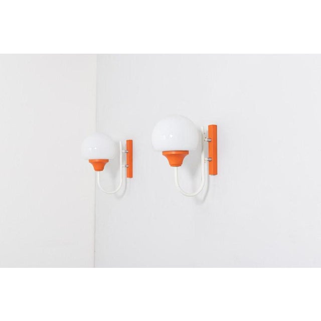 Metal Modern Italian Wall Lamps, 1960s, Set of 2 For Sale - Image 7 of 8