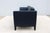 MCM Style Mark Goetz for Bernhardt Design Moreau Sofa in Navy Blue Leather For Sale - Image 10 of 18
