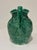Ceramic Vintage Wedgwood Majolica Style Etruria & Barlaston Green Grapes & Leaves Pitcher For Sale - Image 7 of 12