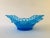 1950s Westmoreland Royal Blue Doric Satin Frosted Glass Bowl For Sale - Image 9 of 13