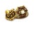 Contemporary Mid 20th Century Pair of Pearls & Rubies 14k Yellow Gold Floral Screw Back Earrings For Sale - Image 3 of 3