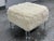 Skyline Furniture Faux Fur Ottoman For Sale - Image 4 of 12