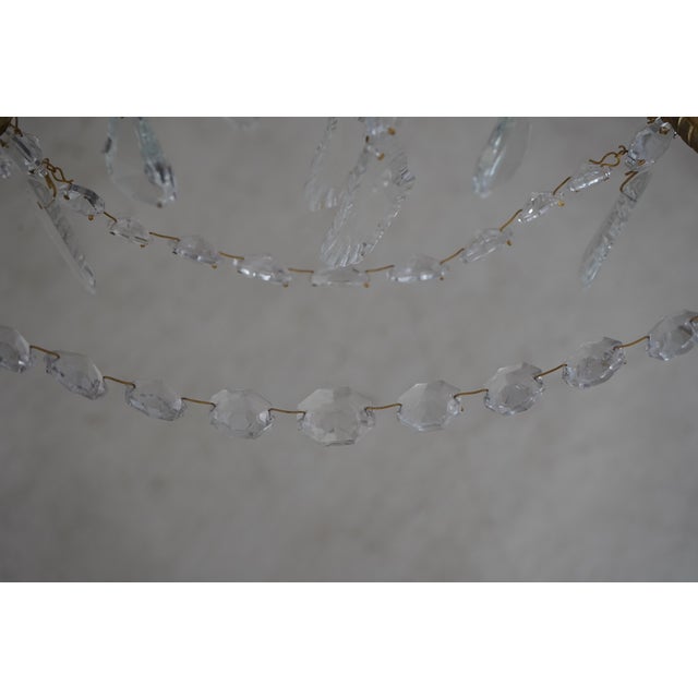 Glass 1980s French Style Crystal & Brass 12 Arm Chandelier For Sale - Image 7 of 12