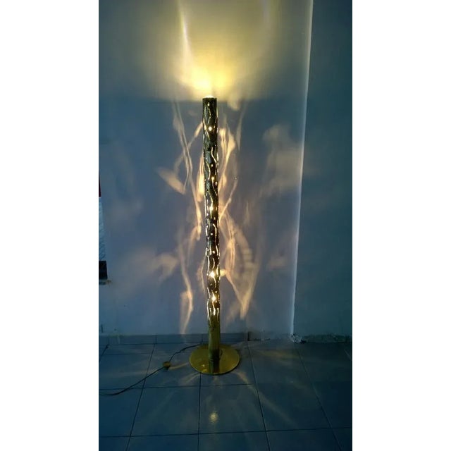 Sputnik Style Brass Floor Lamp For Sale - Image 3 of 16