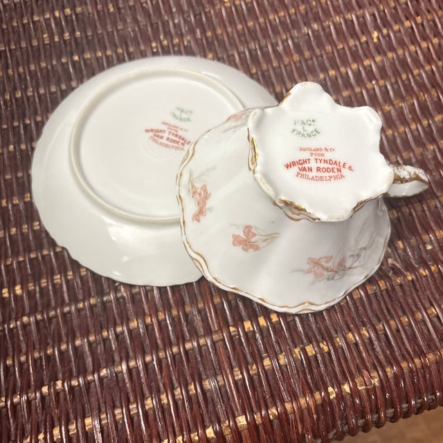 Art Nouveau Haviland and Company Limoges for Wright Tyndall & Van Roden Philidelphia Circa 1888-1896 For Sale - Image 3 of 3